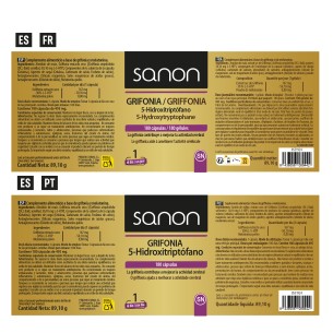 SANON Grifonia (5-Hidroxitriptófano) 180 cápsulas 2
