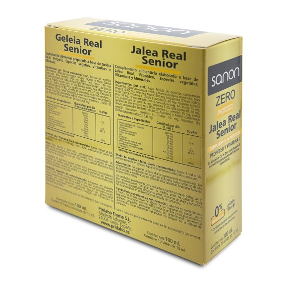 SANON Jalea Real Senior ZERO 10 ampollas
