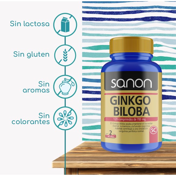 SANON Ginkgo Biloba 120 comprimidos
