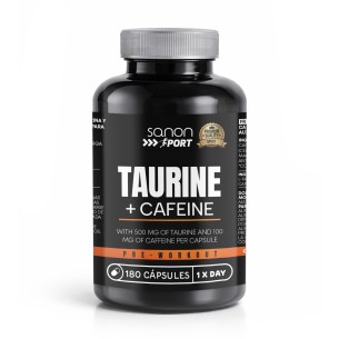SANON SPORT Taurina + Cafeina 180 cápsulas